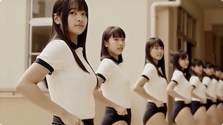 廊下の練習を見学